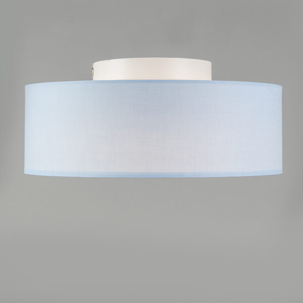 Plafondlamp blauw 30 cm incl. LED - Drum LED - Afbeelding 2