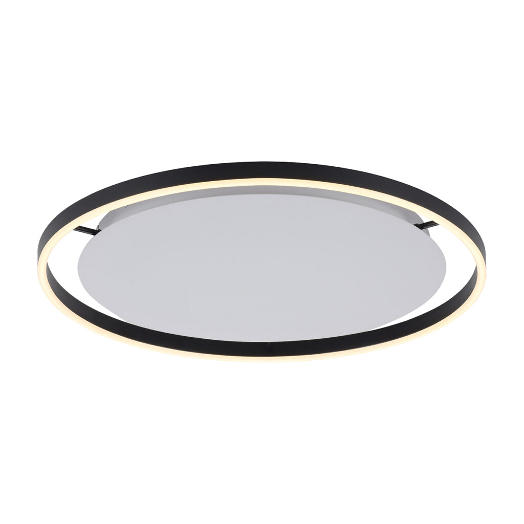 plafondlampen Plafondlamp donkergrijs 60 cm incl. LED dimbaar Zlatan Aluminium Donkergrijs