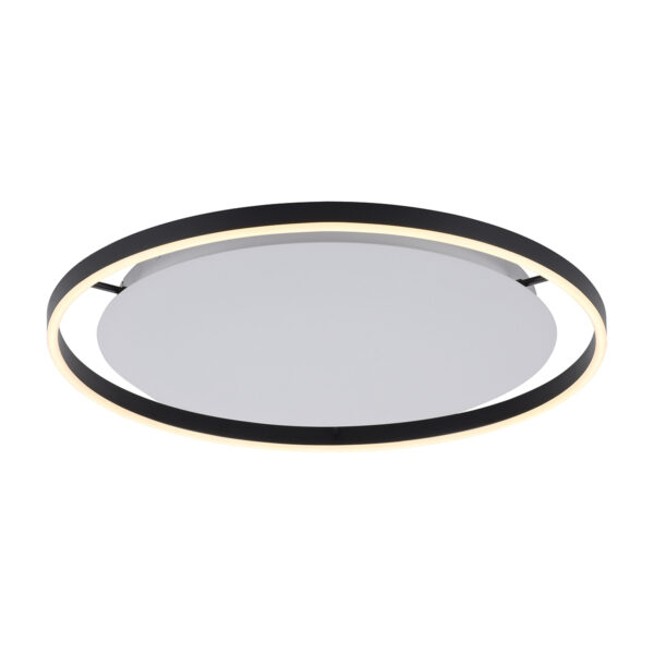 plafondlampen Plafondlamp donkergrijs 60 cm incl. LED dimbaar Zlatan Aluminium Donkergrijs