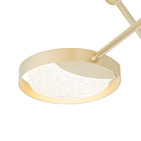 Plafondlamp goud incl. LED 3-staps dimbaar 6-lichts - Patrick - Afbeelding 2