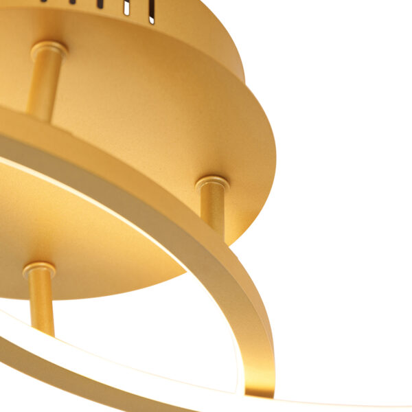 Plafondlamp goud 78 cm incl. LED 3 staps dimbaar - Rowin - Afbeelding 2
