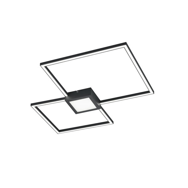 plafondlampen Plafondlamp grijs incl. LED dimbaar Cindy Staal Donkergrijs Ben je op zoek naar een echt designstuk voor in Dan is wat Deze blikvanger weet door