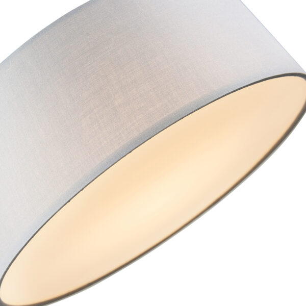 Plafondlamp grijs 30 cm incl. LED - Drum LED - Afbeelding 2