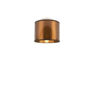 plafondlampen Plafondlamp koper 20 cm Drum KunststofMetaal Koper Een ronde met een kap mooie koperen kleur. De stof die gebruikt is voor de gemaakt van PVC