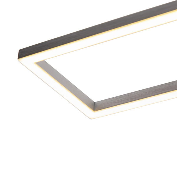 Plafondlamp langwerpig staal 3-staps dimbaar - Plazas Novo - Afbeelding 2