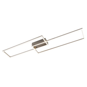 plafondlampen Plafondlamp langwerpig staal met afstandsbediening Plazas 2 Aluminium De een echte design Hij is gemaakt van aluminium en staal. bestaat uit twee