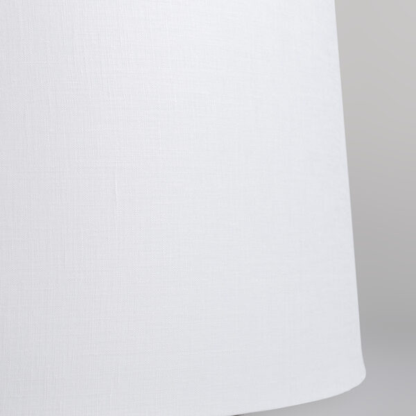 Plafondlamp mat zwart met witte kap 45 cm - Combi - Afbeelding 2