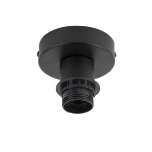 plafondlampen Plafondlamp mat zwart zonder kap Combi Staal Zwart Met een simpele plafondlamp breng je tijdloze boost doorheen interieur. Hij heeft diameter van