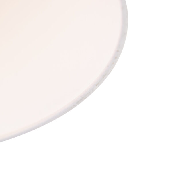 Plafondlamp met linnen kap wit 35 cm - Combi wit - Afbeelding 2