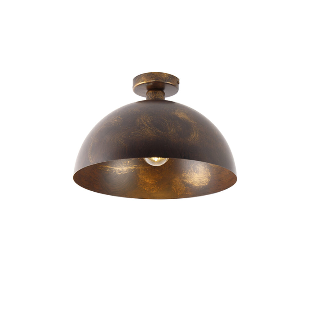 plafondlampen plafondlamp roestbruin 35 cm Magna Classic Metaal Roestbruin De is van onze favorieten. Hij past perfect in een stoer en industrieel interieur.