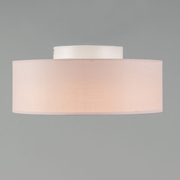 Plafondlamp roze 30 cm incl. LED - Drum LED - Afbeelding 2