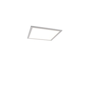 plafondlampen Plafondlamp staal 40 cm incl. LED en afstandsbediening Liv KunststofStaal Staal zorgt voor verlichting die altijd naar wens is. Hij is gemaakt van