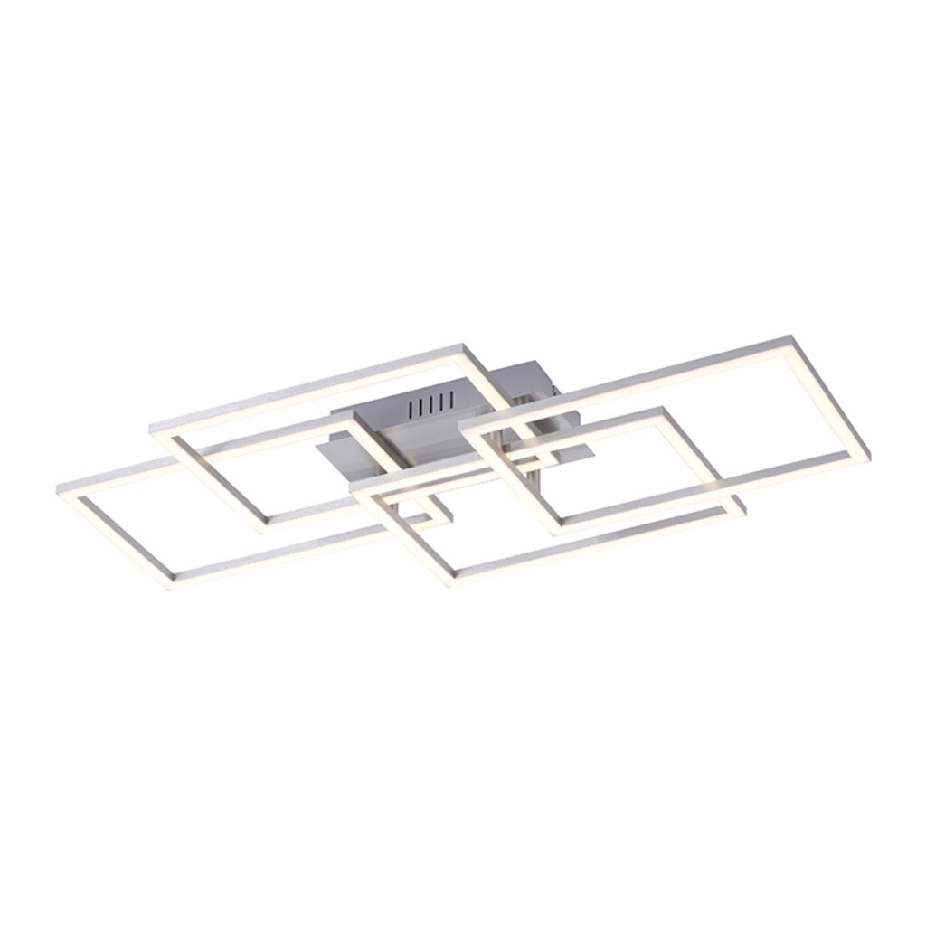 plafondlampen Plafondlamp staal incl. LED en dimbaar Amanda Aluminium Staal De Plafondlampen serie kenmerkt zich door zijn strakke vormgeving een echte design