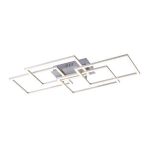 plafondlampen Plafondlamp staal incl. LED en dimbaar Amanda Aluminium Staal De Plafondlampen serie kenmerkt zich door zijn strakke vormgeving een echte design