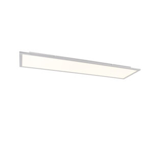 plafondlampen Plafondlamp staal 120 cm incl. LED met afstandsbediening Liv KunststofStaal Staal zorgt voor verlichting die altijd naar wens is. Hij is gemaakt