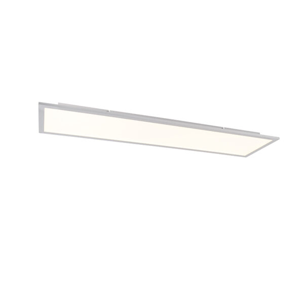 plafondlampen Plafondlamp staal 120 cm incl. LED met afstandsbediening Liv KunststofStaal Staal zorgt voor verlichting die altijd naar wens is. Hij is gemaakt