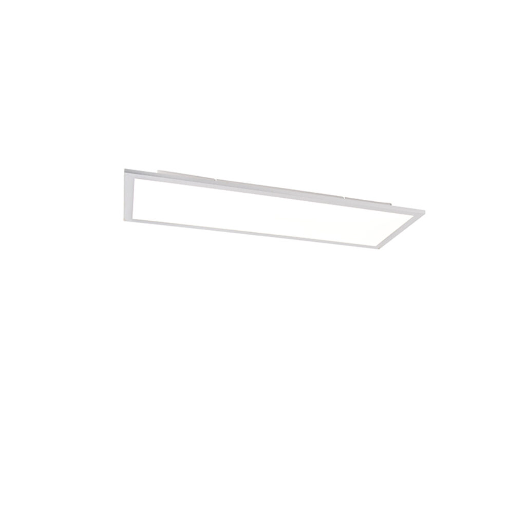 plafondlampen Plafondlamp staal 80 cm incl. LED met afstandsbediening Live KunststofStaal Staal Wanneer functioneel licht en functionaliteit samen komen krijg