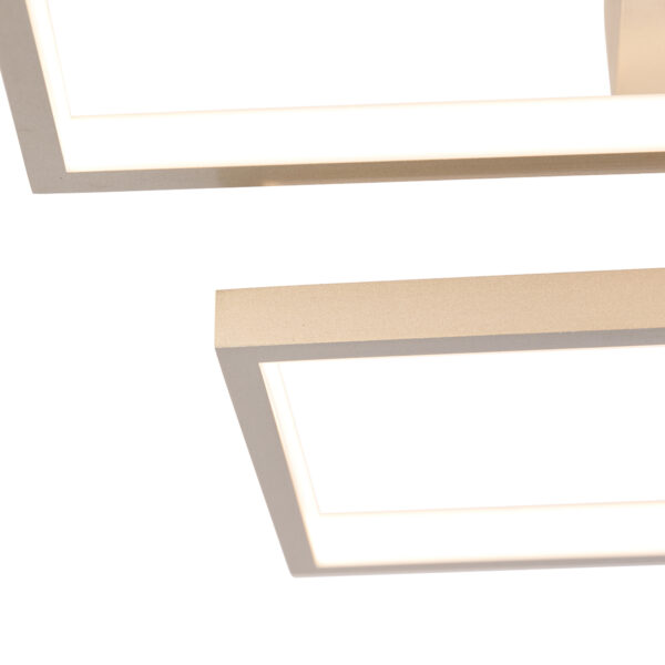 Plafondlamp staal incl. LED 3 staps dimbaar 4-lichts - Lejo - Afbeelding 2