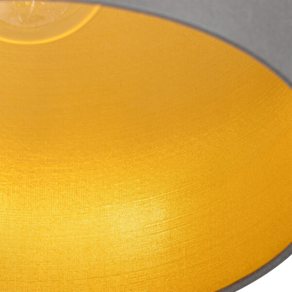 Plafondlamp taupe met gouden binnenkant 5-lichts - Multidrum - Afbeelding 2