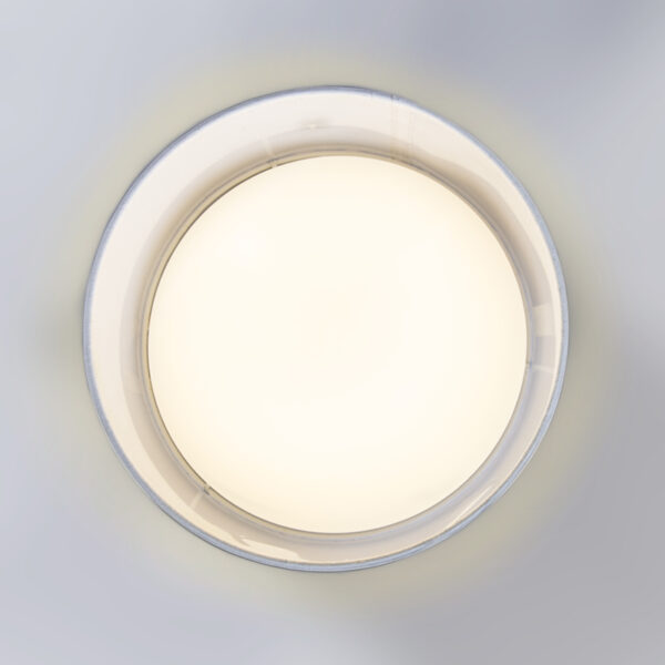 Plafondlamp wit 28 cm incl. LED - Drum Combi - Afbeelding 2