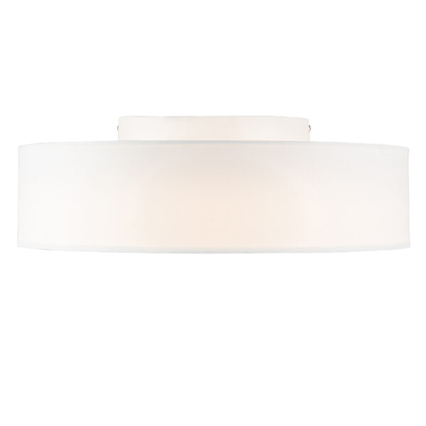 Plafondlamp wit 40 cm incl. LED - Drum LED - Afbeelding 2