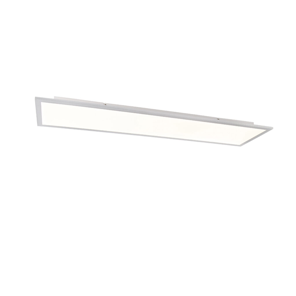 plafondlampen Plafondlamp wit 120 cm incl. LED Liv KunststofStaal Staal zorgt voor verlichting die altijd naar wens is. Hij is gemaakt van staal met kunststof