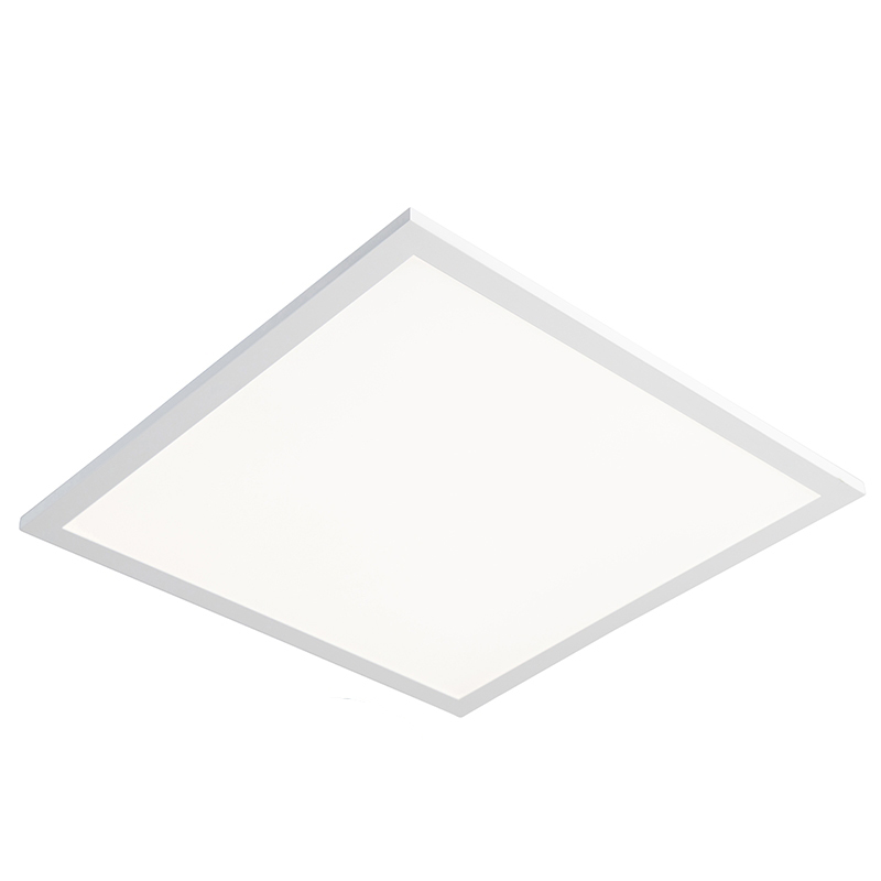 plafondlampen Plafondlamp wit 45 cm incl. LED met afstandsbediening Orch KunststofMetaal Wit Simpliciteit verzekerd deze plafondlamp. Door de eenvoudige
