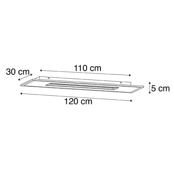 Plafondlamp wit incl. LED met afstandsbediening en RGB - Mila - Afbeelding 3