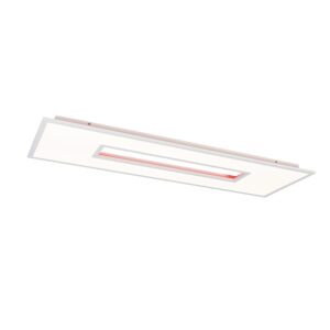 plafondlampen Plafondlamp wit incl. LED met afstandsbediening en RGB Mila Aluminium Wit is een modern paneel. Perfect voor in de hal werkkamer of eetkamer. Hij