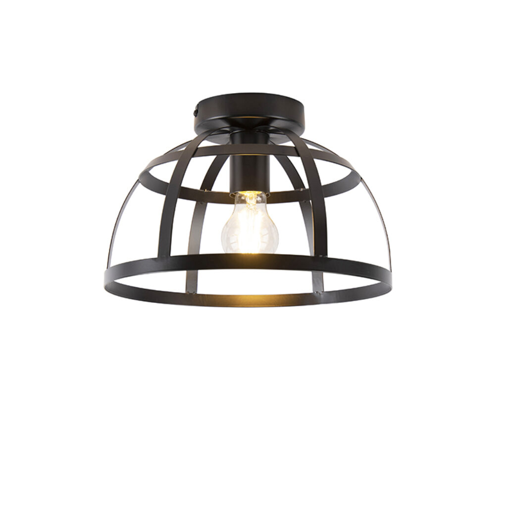 plafondlampen plafondlamp zwart Boula Staal Zwart Een prachtige van Deze is een plaatje om te zien. Hij hoort volledig thuis in industrieel of landelijk