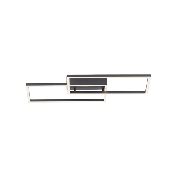 Plafondlamp zwart 60 cm incl. LED 2700 - 5000K - Amanda - Afbeelding 2