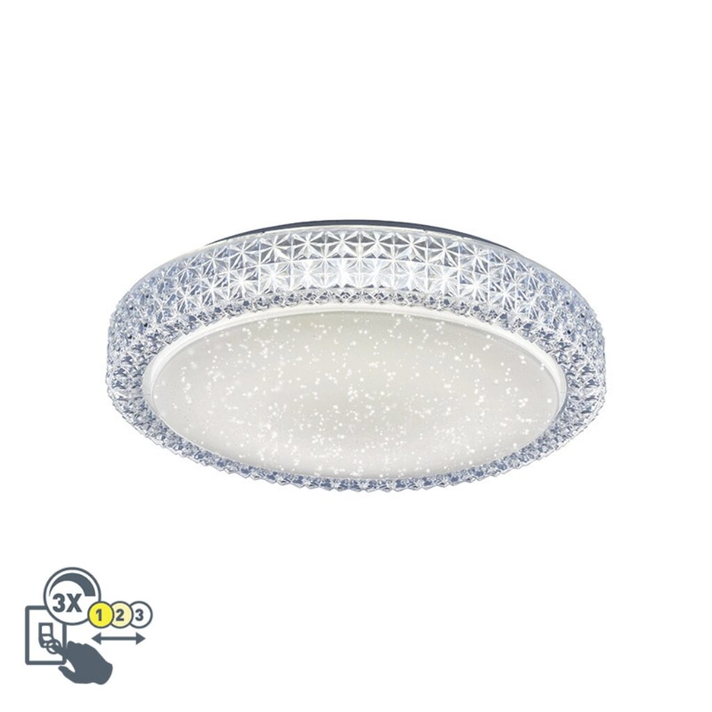 plafondlampen Retro plafondlamp helder wit Roda Kunststof Transparant Met de heb jij een lamp in huis die net wat geeft aan jouw interieur. Zo heeft deze