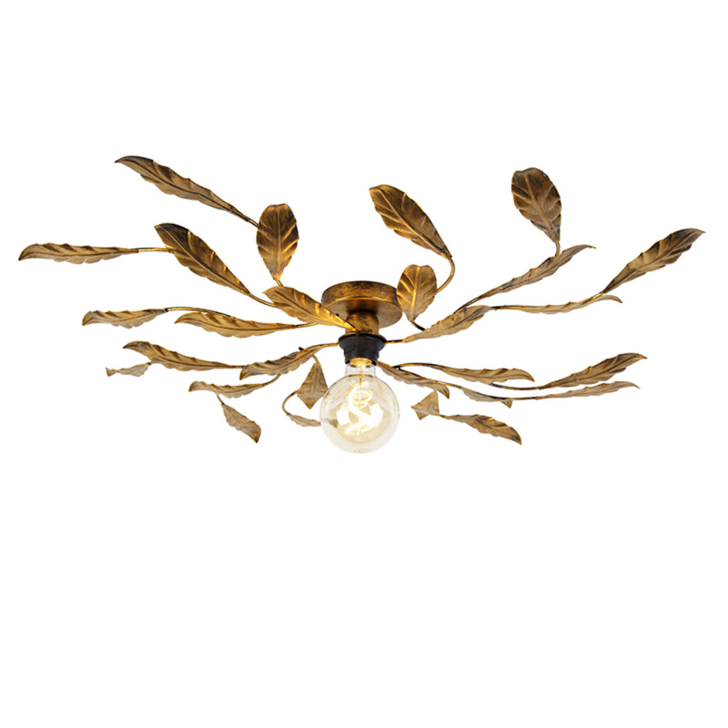 plafondlampen Vintage plafondlamp antiek goud Linden Staal go vintage met onze plafondlamp. Wat een eyecatcher als Het design is uniek afgewerkt in gouden