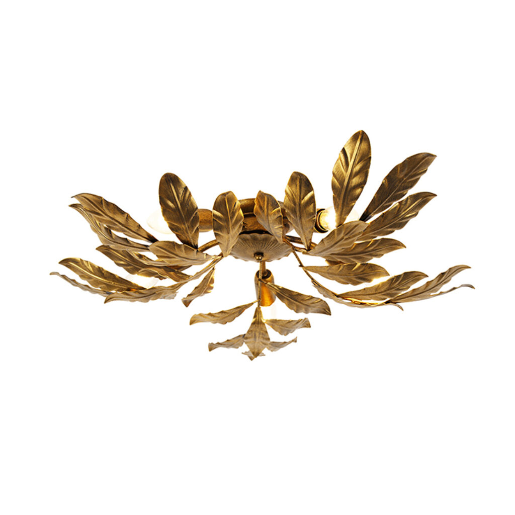 plafondlampen Vintage plafondlamp antiek goud Linden Staal go vintage met onze plafondlamp. Wat een eyecatcher als Het design is uniek afgewerkt in gouden