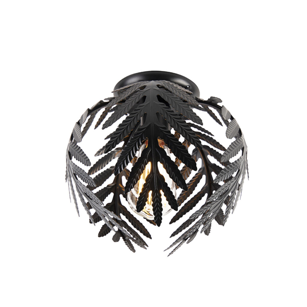 plafondlampen Vintage plafondlamp small zwart Botanica Staal Zwart is een lamp met Door het bijzondere design ontstaat er prachtig lichteffect aan jouw plafond