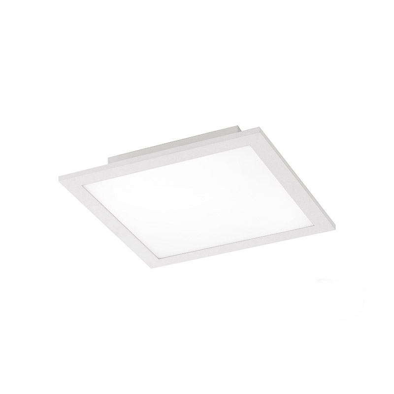 plafondlampen wit 30 cm incl. LED met afstandsbediening Orch KunststofStaal Wit is een moderne vierkante Hij gemaakt van kunststof staal. De lamp heeft afmeting
