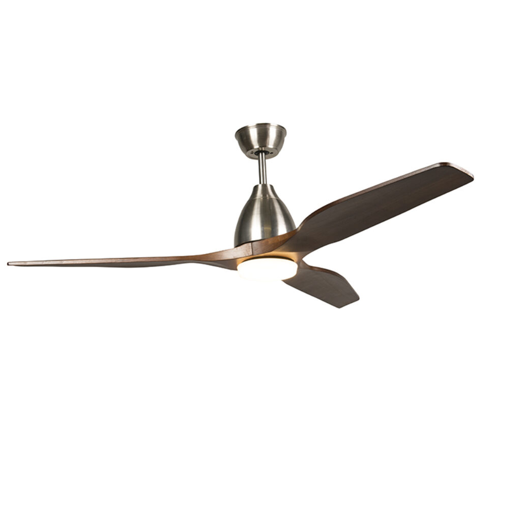 plafondventilator Plafondventilator hout incl. LED met afstandsbediening Levant 52 HoutKunststofStaal Bruin Houd het hoofd koel deze prachtige ventilator Geniet