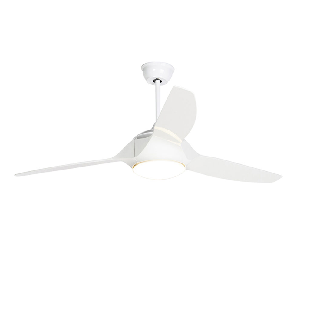 plafondventilator Plafondventilator wit incl. LED met afstandsbediening Marin 56 KunststofStaal Wit Houd het hoofd koel deze prachtige ventilator Deze moderne