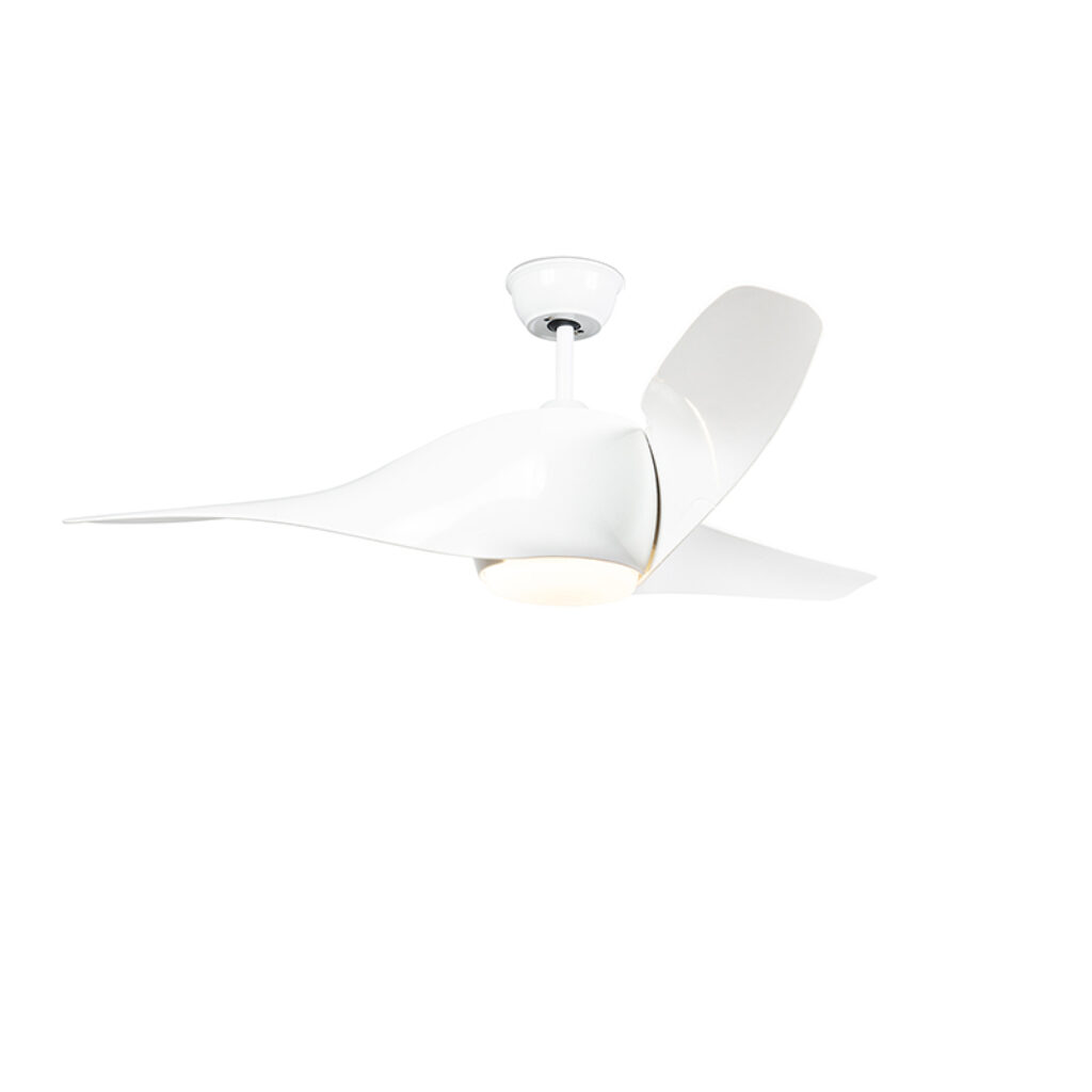 plafondventilator Plafondventilator wit incl. LED met afstandsbediening Sirocco 50 KunststofStaal Wit Deze is er voor jou tijdens de warme Hij heeft een