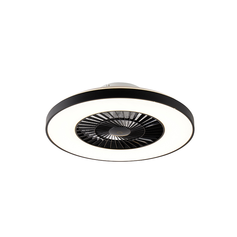 plafondventilator Plafondventilator zwart incl. LED met afstandsbediening Climo AluminiumKunststofStaal Zwart geeft jouw interieur een moderne touch. Zijn