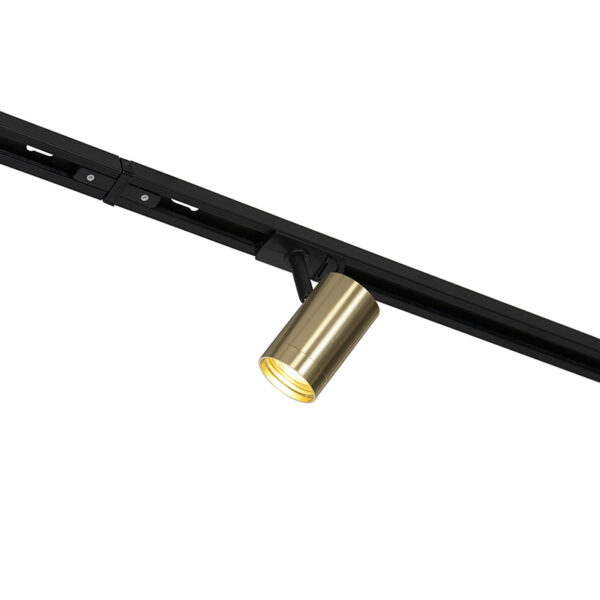 Railsysteem met 3 spots en hanglamp 1-fase goud - Cavalux Jeana - Afbeelding 2