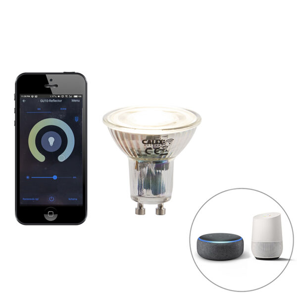 Smart 1-fase rail zwart met staal incl. 5 WiFi GU10 - Suplux - Afbeelding 2