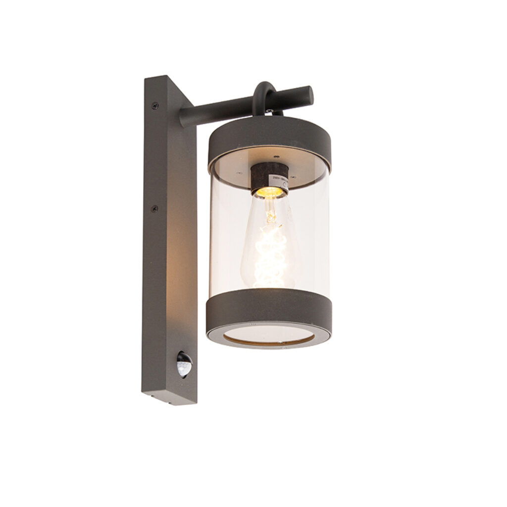 sensorlampen Buiten wandlamp donkergrijs IP44 bewegingsmelder Ruben Aluminium Donkergrijs Een ware toevoeging voor je dat is De donkergrijze kleur geeft tuin