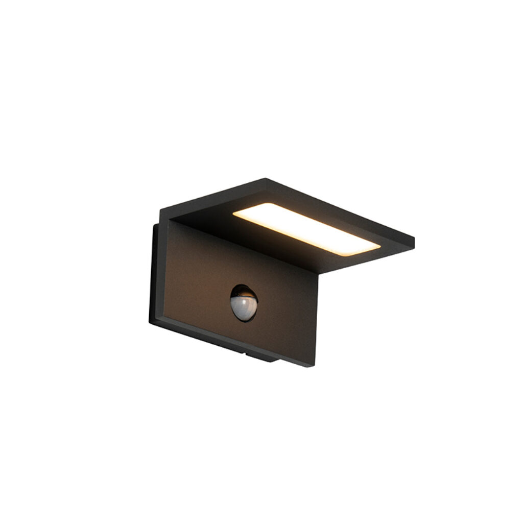 sensorlampen Buitenwandlamp antraciet incl. LED IP54 bewegingssensor Harvey AluminiumKunststof Donkergrijs Zorg voor een veilige en moderne buitenomgeving met