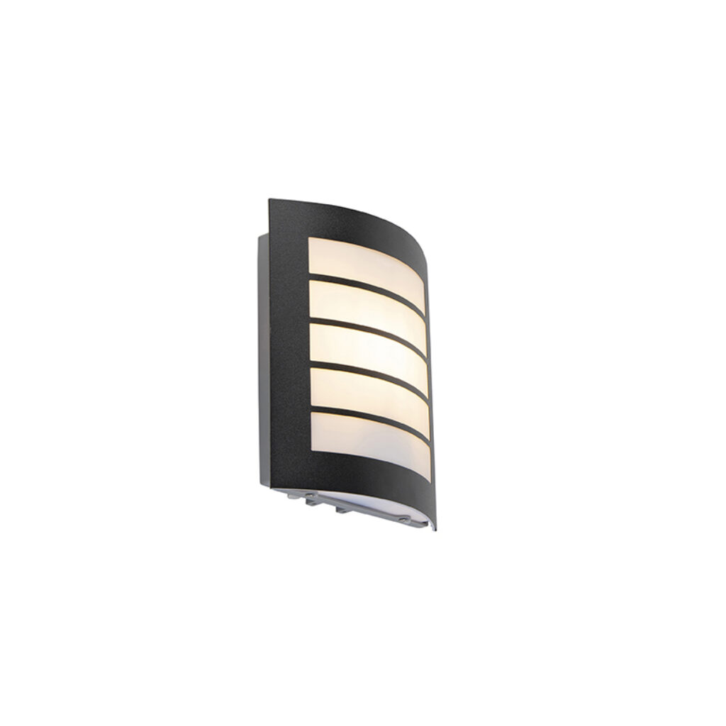 sensorlampen Buitenwandlamp zwart IP44 met sensor Miro Kunststof Zwart Tijdlozer dan de wordt het niet. Deze lamp past bij elke woonstijl van modern tot Hij is