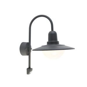 sensorlampen Moderne buiten wandlamp zwart IP44 bewegingssensor Herman AluminiumStaal Donkergrijs Deze mooie voor is echt iets jou als je van modern houdt. dus