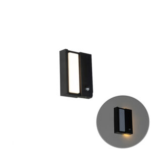 sensorlampen Moderne buiten wandlamp zwart IP44 met beweging sensor Spiare Roestvrij staal Zwart Op zoek naar een moderne Dan is de die je De lamp wordt