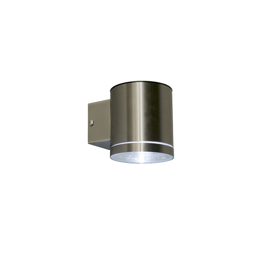 solarlampen Buitenwandlamp staal incl. LED IP44 solar Eta Metaal Staal Deze wandlamp uitgevoerd in is een super functionele buitenlamp met strakke vormgeving.