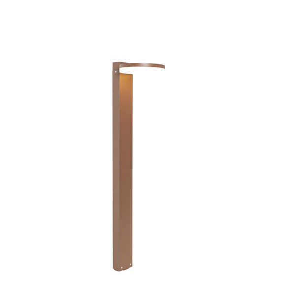 staande buitenlampen Staande buitenlamp roestbruin 80 cm incl. LED IP44 Esmee Aluminium Roestbruin Prachtig voor naast de oprit het tuinpad of voordeur. Deze is