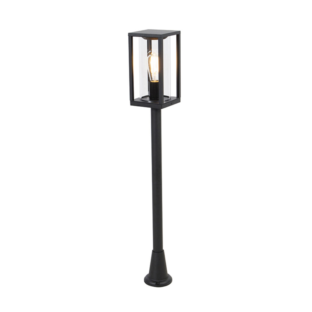 staande buitenlampen buitenlamp zwart 100 cm IP44 Charlois AluminiumGlas Zwart Wat een leuke aanwinst in de tuin deze Charlois. Hij maakt indruk met zijn zwarte